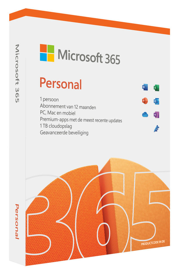 Microsoft Office 365 Personal - 1 jaar 1 Gebruiker