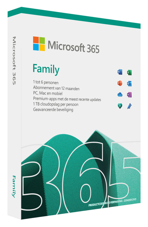 Microsoft 365 Family NL - 1 jaar